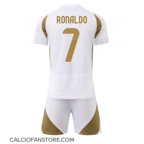 Maglia Calcio Al-Nassr Cristiano Ronaldo #7 Terza Divisa Bambino 2024-25 Manica Corta (+ pantaloncini)